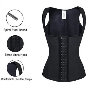 Latex Underbust Waist Training Steel Boned Shaper